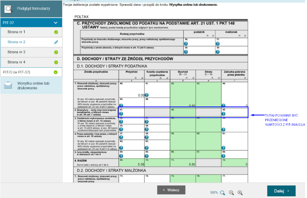 Jak Rozliczyć Pit Dla Emeryta I Emeryturę Pit 40a Za 20212022 Prosta Strona Podatków 7998